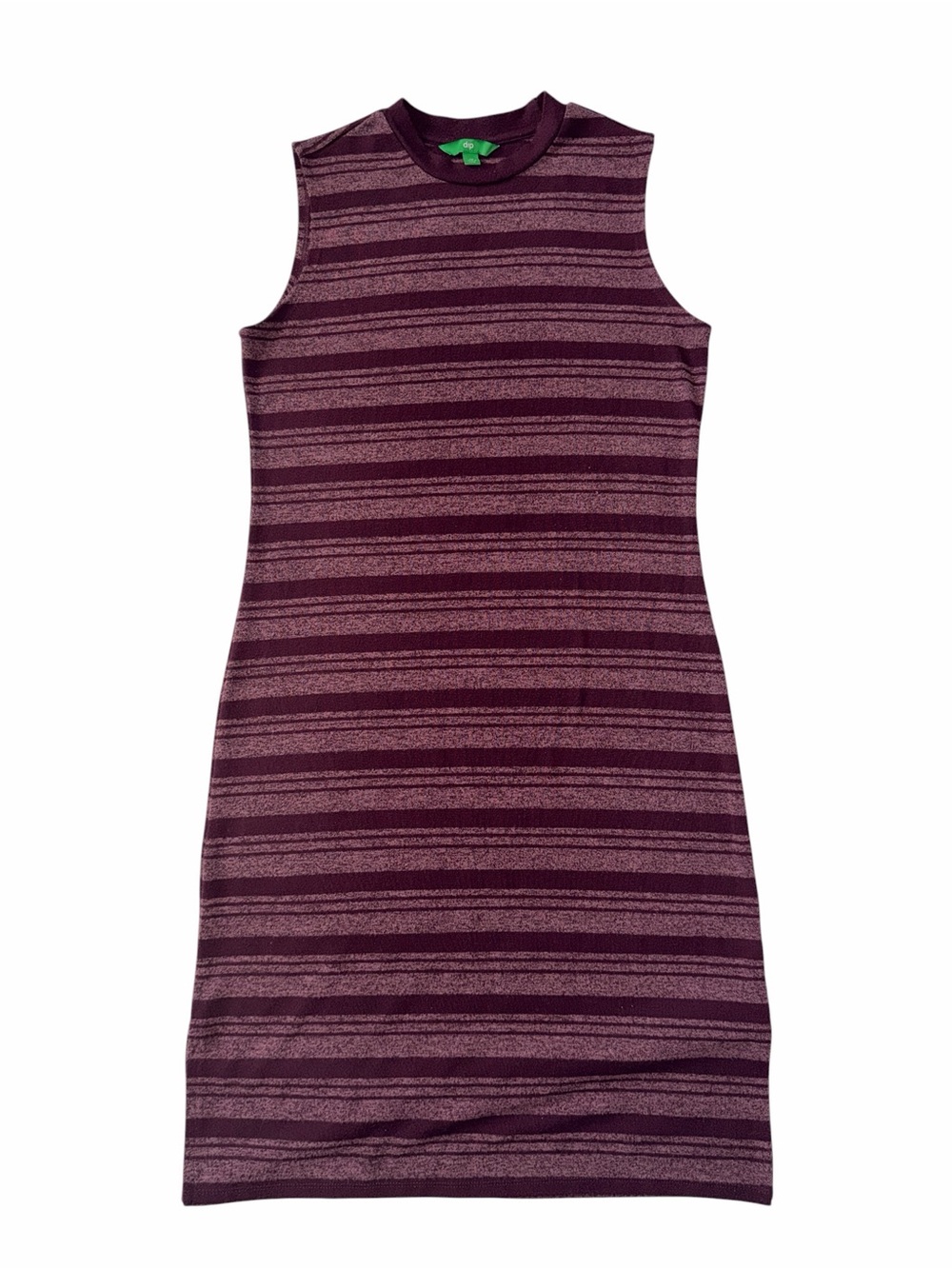 Sleeveless Striped Knit Dress in Plum by Dip